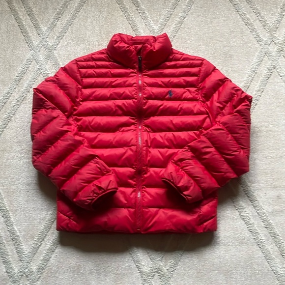 Polo Ralph Lauren Other - Polo Ralph Lauren Packable Quilted Water Repellent Red PufferJacket-Size 10/12